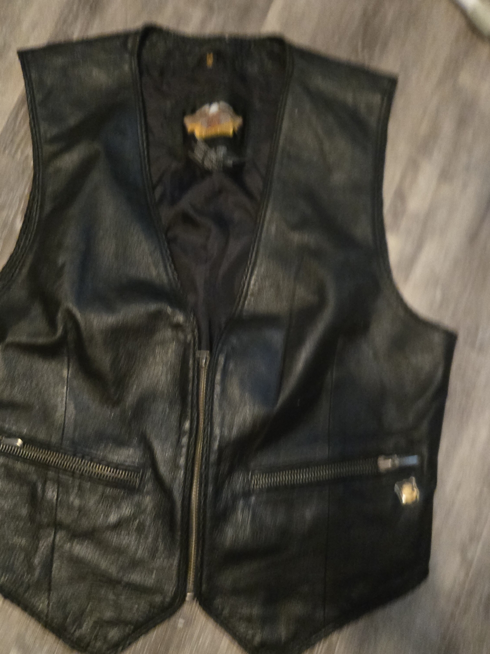 Harley Davidson For Women Leather Vest Size Medium - Picture 2 of 13